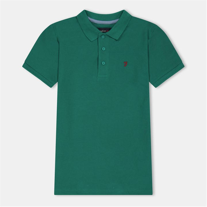 Farah  Kids Green ' Bugsworth Polo Shirts in Size 13 - 14 Years, Sports Direct
