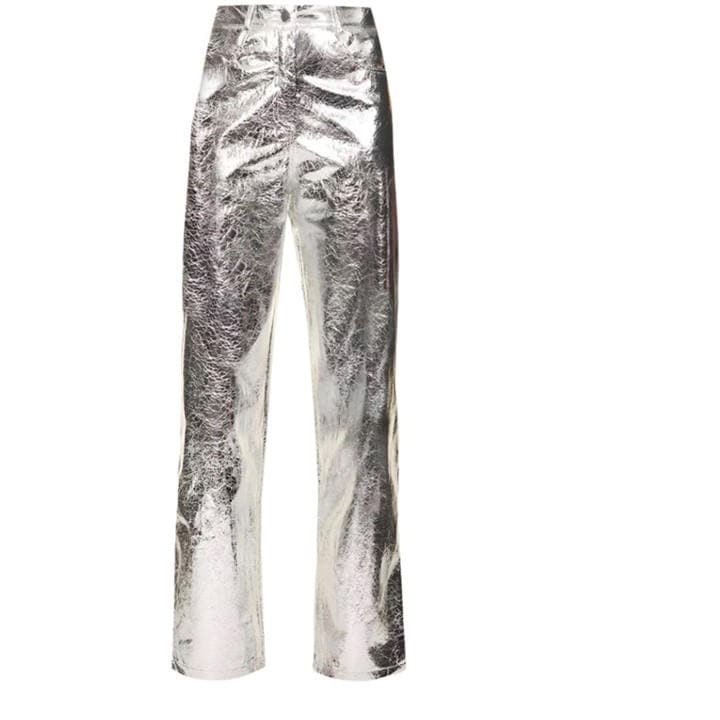 Amylynn Women's Silver Lupe Straight Leg Trousers in Size 12, Sports Direct