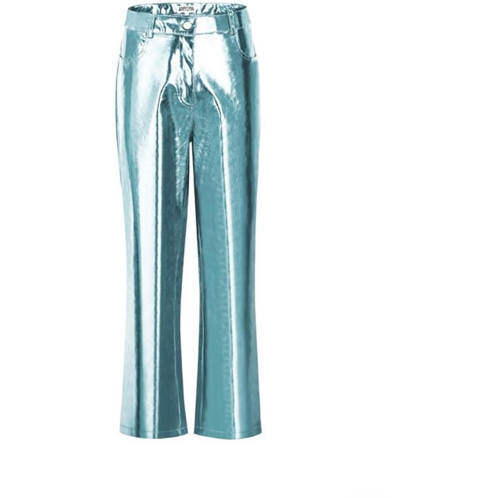 Amylynn Women's Blue Lupe Straight Leg Trousers in Size 10, Sports Direct