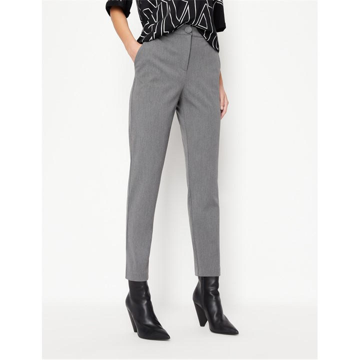 Armani Exchange Women's Grey Straight Leg Trouser in Size 2, Sports Direct