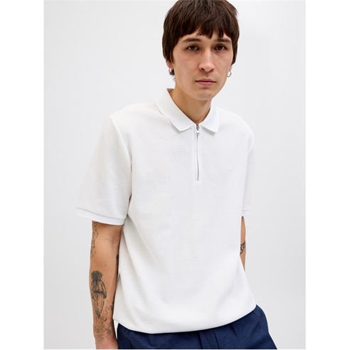 Jack and Jones - Austin Zip Polo Mens