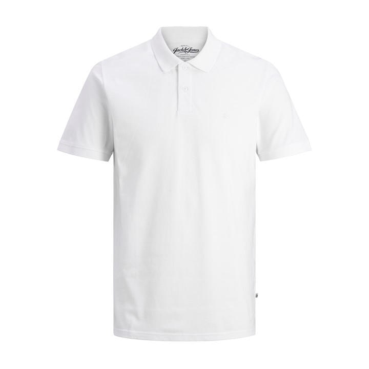 Jack And Jones Men's White Short Sleeve Polo Shirt in Size 2XL, Sports Direct