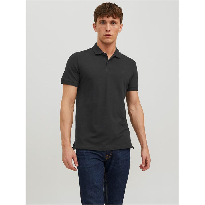 Jack And Jones Men's Black Short Sleeve Polo Shirt in Size XL, Sports Direct