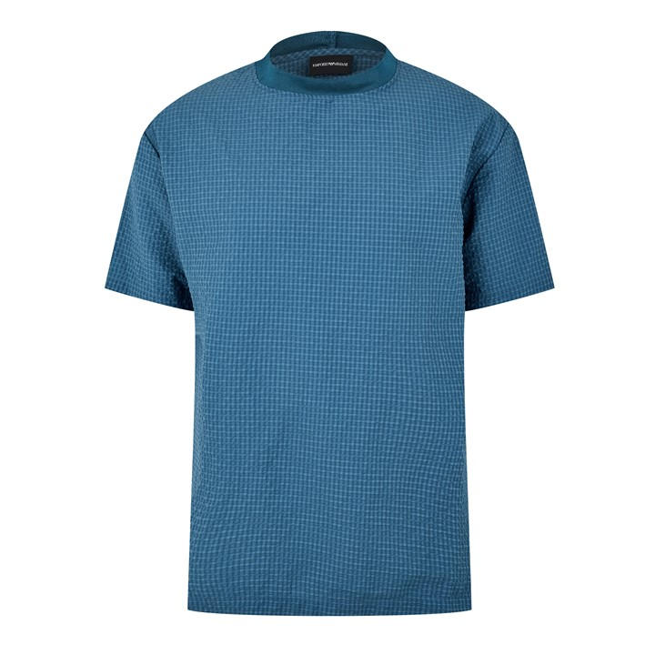 Armani Exchange Men's Blue Short-Sleeve Polo in Size L, Sports Direct
