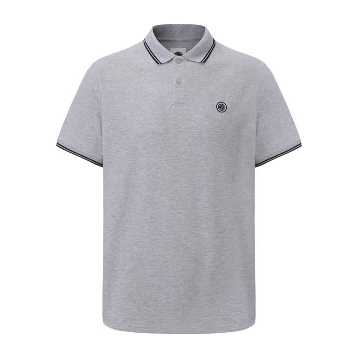 Pretty Green Men's Grey Tipped Polo in Size L, Sports Direct