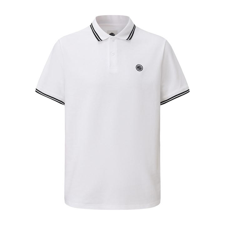 Pretty Green Men's White Tipped Polo in Size L, Sports Direct