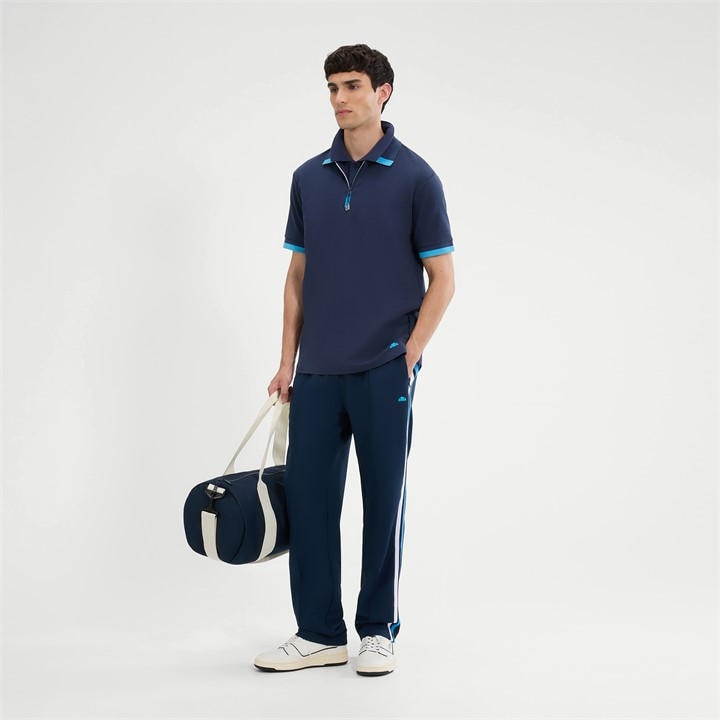 Ellesse Men's Blue Kelvias Short Sleeve Polo Shirt in Size L, Sports Direct