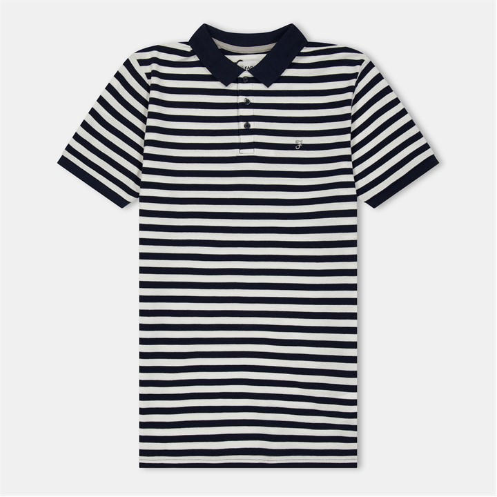 Farah  Kids  Yd Stripe Short Sleeve Polo Shirt in Size 13 - 14 Years, Sports Direct