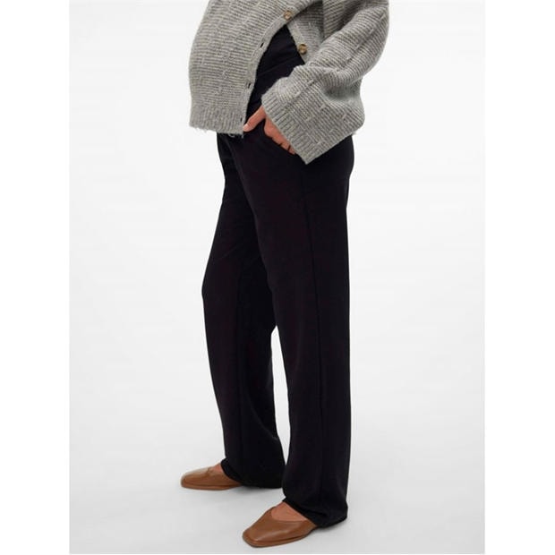 Black - Mamalicious - Maternity Straight Leg Trousers