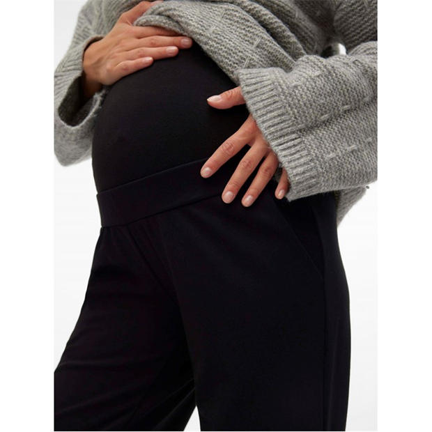 Black - Mamalicious - Maternity Straight Leg Trousers