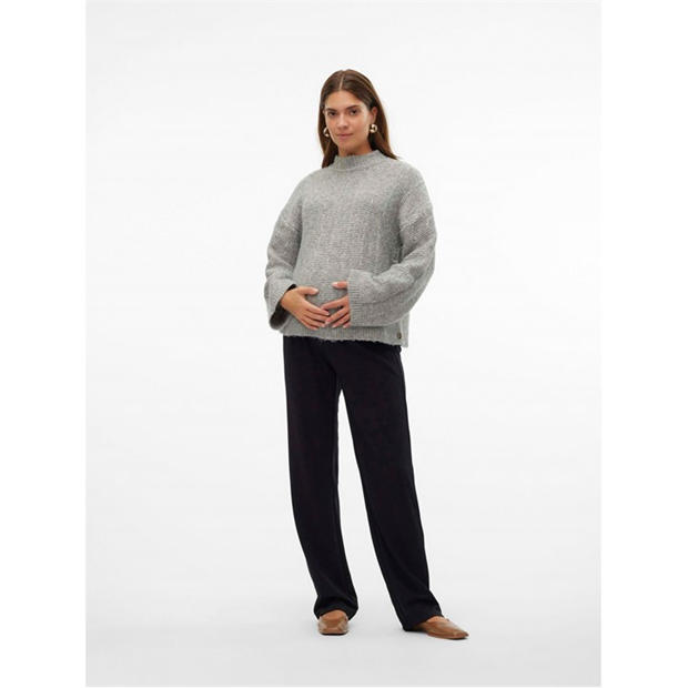 Black - Mamalicious - Maternity Straight Leg Trousers