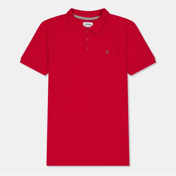 Farah  Kids Red ' Bugsworth Short Sleeve Polo Shirt in Size 13 - 14 Years, Sports Direct