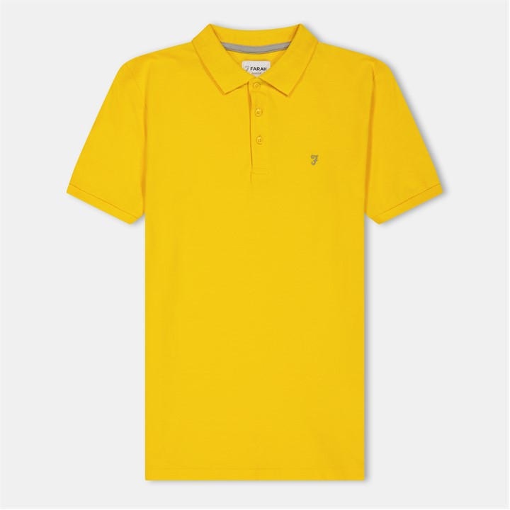 Farah  Kids Yellow ' Bugsworth Short Sleeve Polo Shirt in Size 9 - 10 Years, Sports Direct