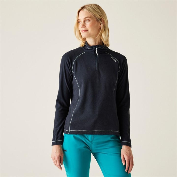 Regatta Women's Blue Montes Half Zip Fleece in Size 12, Sports Direct
