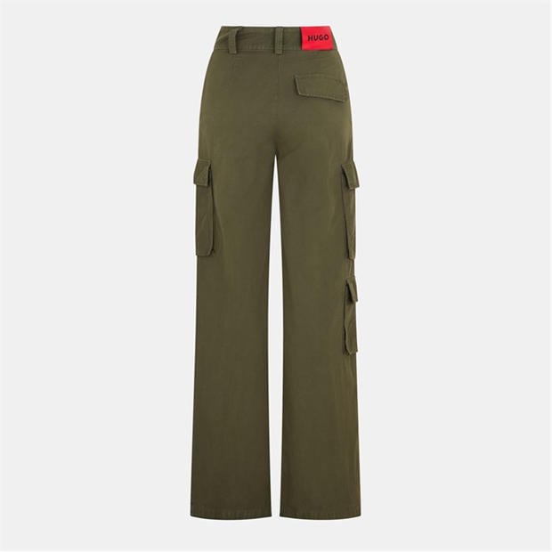 Dark Green - Hugo - Women's Hala Straight Leg Trouser