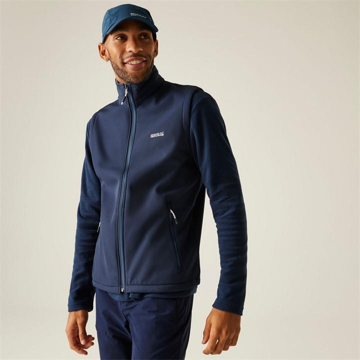 Regatta Men's Blue Bradwell Iii Softshell Bodywarmer in Size 3XL, Sports Direct