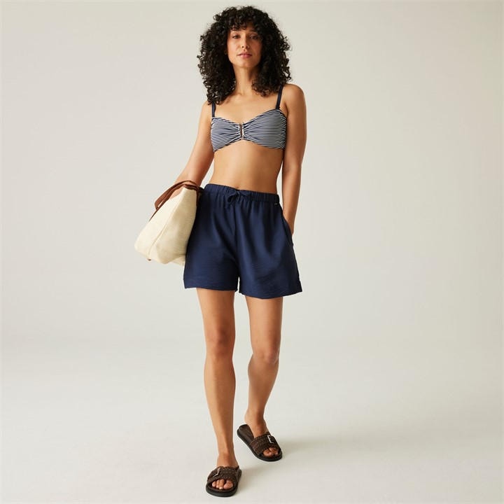 Regatta Women's Navy/White Seersucker Stripe Aceana Iii Bikini in Size 12, Sports Direct