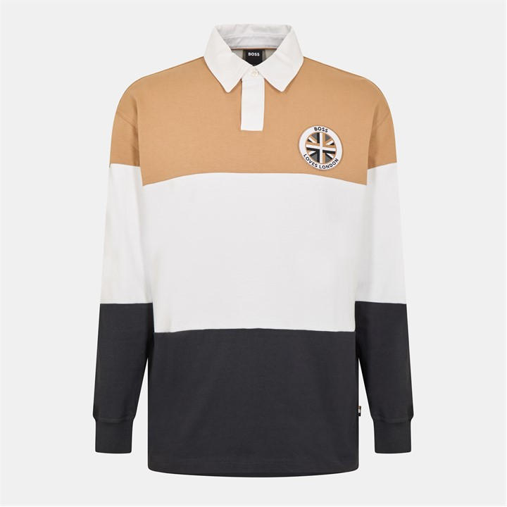 Boss Men's Beige Short-Sleeve Polo Shirt in Size XL, Sports Direct