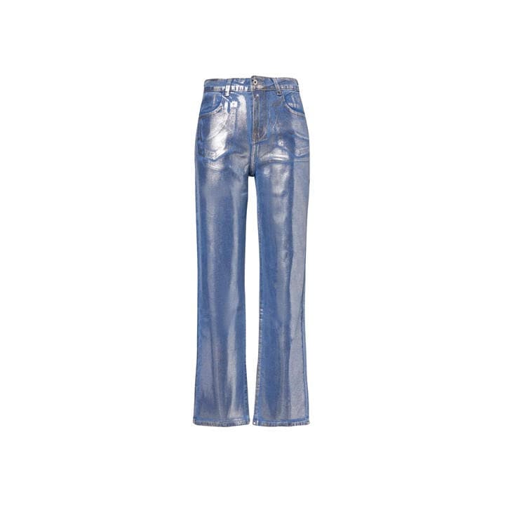 Amylynn Women's Blue Soho Dnm Straight Leg Trousers in Size 12, Sports Direct
