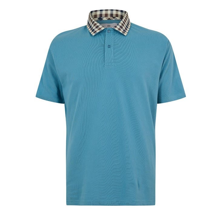 Aquascutum Men's Blue Short Sleeve Polo Shirt in Size M, Sports Direct