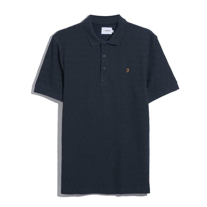 Farah Men' Blue Short Sleeve Polo Shirt in Size S, Sports Direct