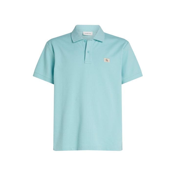 Calvin Klein Jeans Men's Green Short-Sleeve Polo Shirt in Size XL, Sports Direct