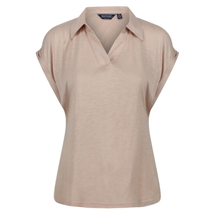 Regatta Women's Beige Lupine Short Sleeve Polo Shirt in Size 18, Sports Direct