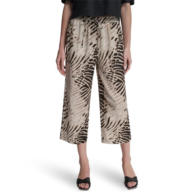 Brushed Sandbed - DKNY - Women's Straight Leg Trousers