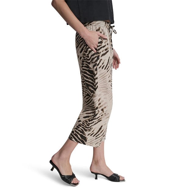Brushed Sandbed - DKNY - Women's Straight Leg Trousers