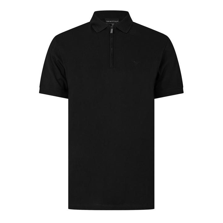 Emporio Armani Men's Black Polo Shirt in Size L, Sports Direct