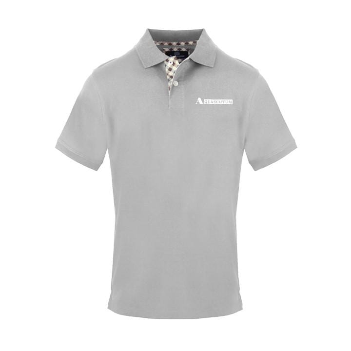 Aquascutum Men's Grey Polo Short Sleeve Polo Shirt in Size 2XL, Sports Direct