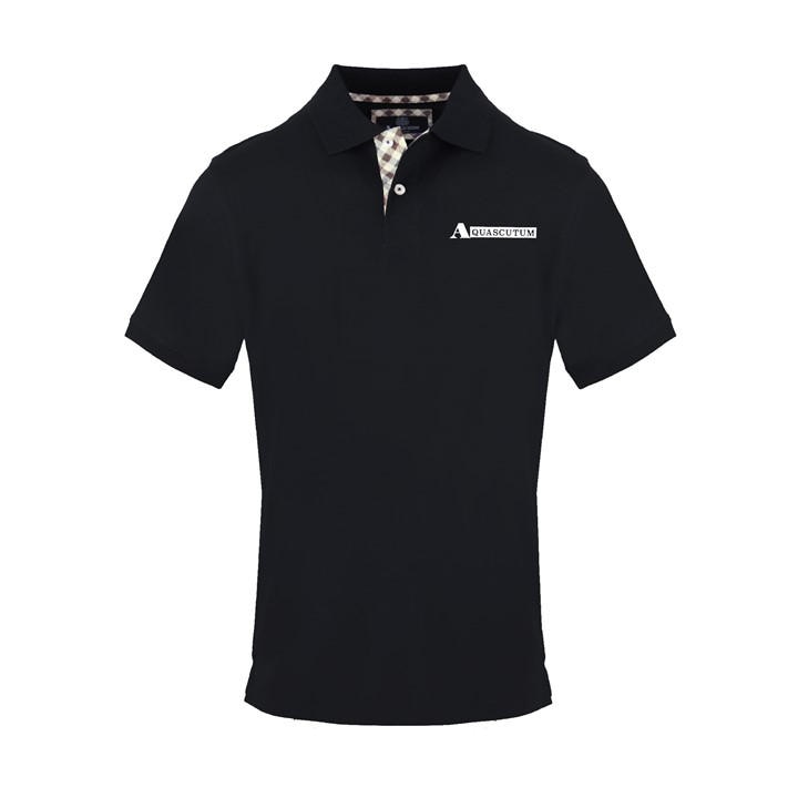 Aquascutum Men's Black Polo Short Sleeve Polo Shirt in Size 2XL, Sports Direct