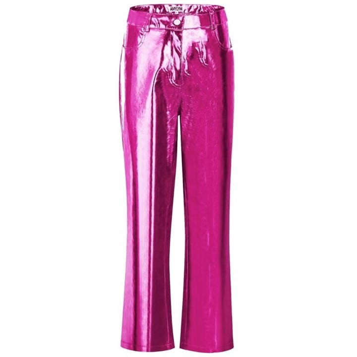 Amylynn Women's Purple Lupe Mg Straight Leg Trousers in Size 10, Sports Direct