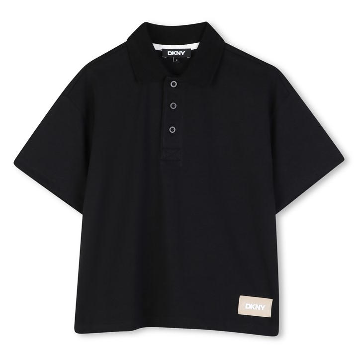 Dkny Boys Black Kids' Short Sleeve Polo Shirt in Size 9 - 10 Years, Sports Direct