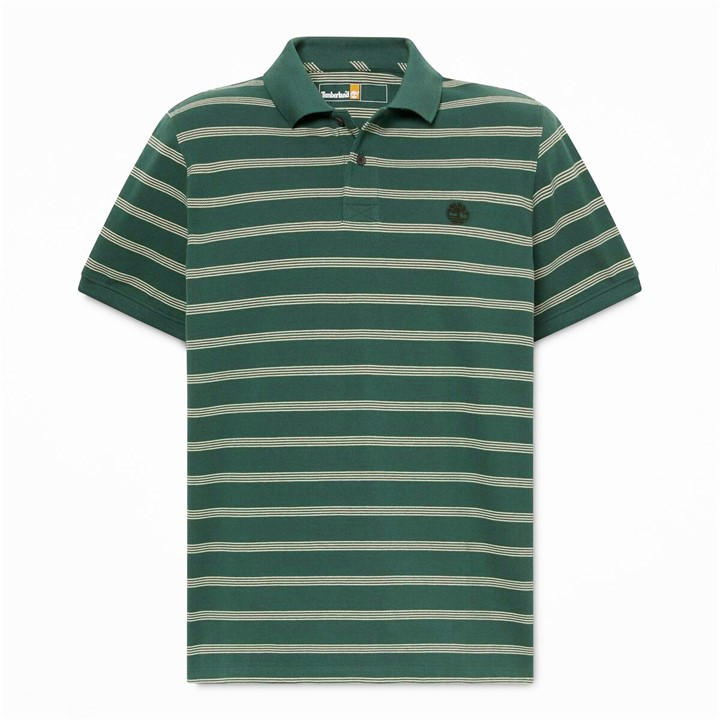 Timberland Men's Green Short Sleeve Polo Shirt in Size L, Sports Direct