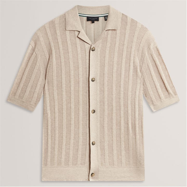 Ted Baker Men's Beige Short Sleeve Polo Shirt in Size XL, Sports Direct