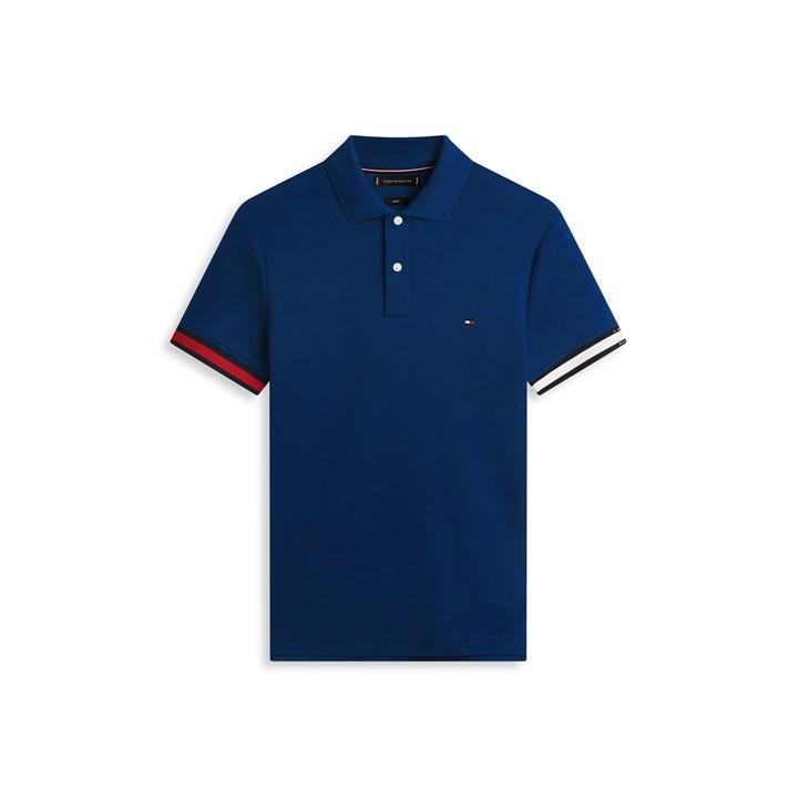 Tommy Hilfiger Men's Blue Tommy Cuff Liqudpolo Sn62