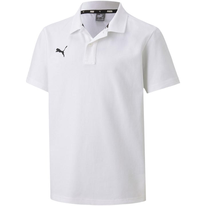 Puma Boys White Teamgoal 23 Short-Sleeve Polo Shirt in Size 7 - 8 Years, Sports Direct