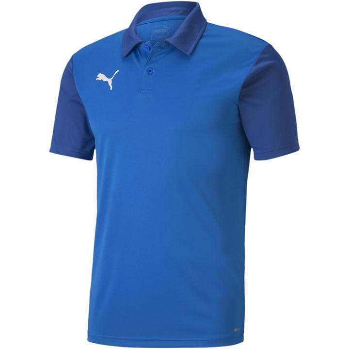 Puma Men' Blue Teamgoal 23 Sideline Short-Sleeve Polo Shirt in Size S, Sports Direct