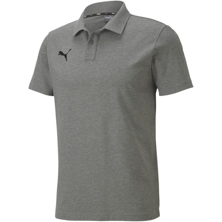 Puma Men' Grey Teamgoal Short-Sleeve Polo Shirt in Size S, Sports Direct