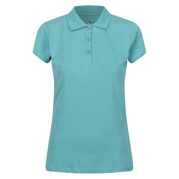 Regatta Women's Blue Sinto Short Sleeve Polo Shirt in Size 12, Sports Direct