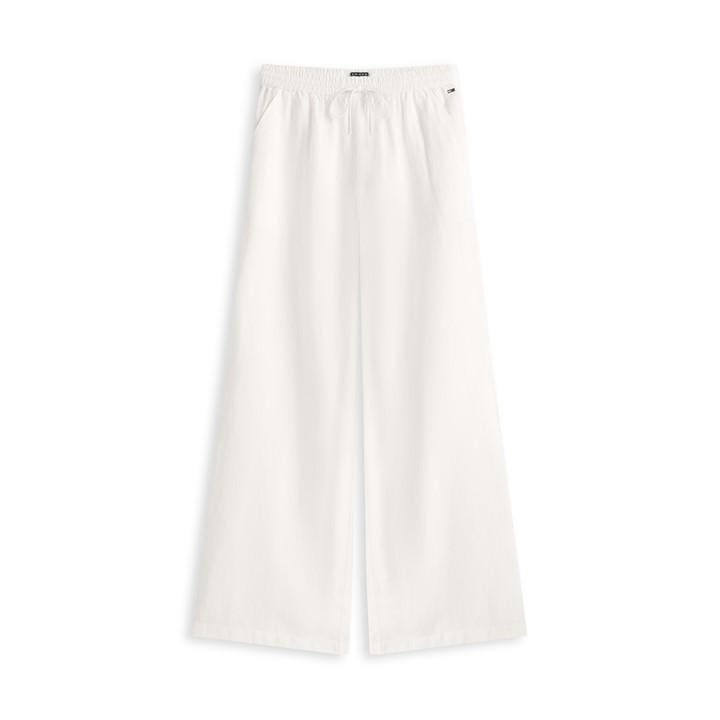 Tommy Jeans Women's White Straight Leg Trousers in Size 14, Sports Direct