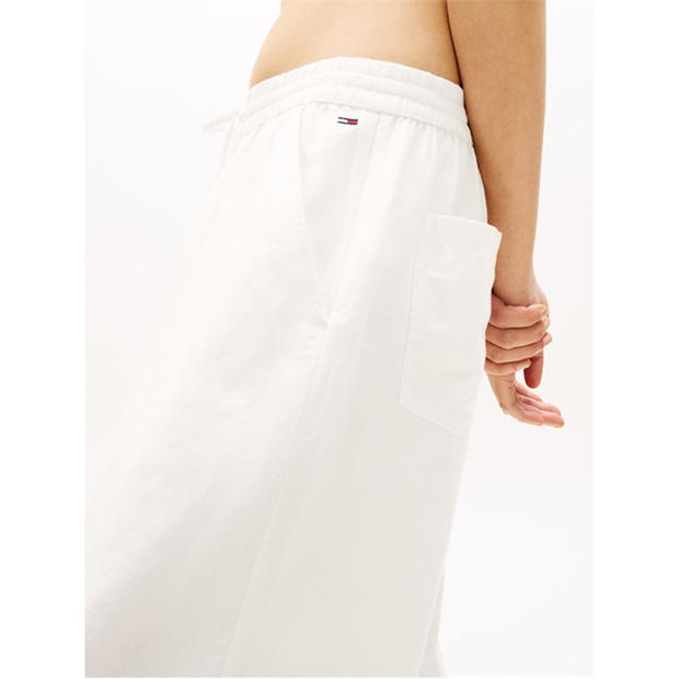 Ecru - Tommy Jeans - Women's Straight Leg Trousers