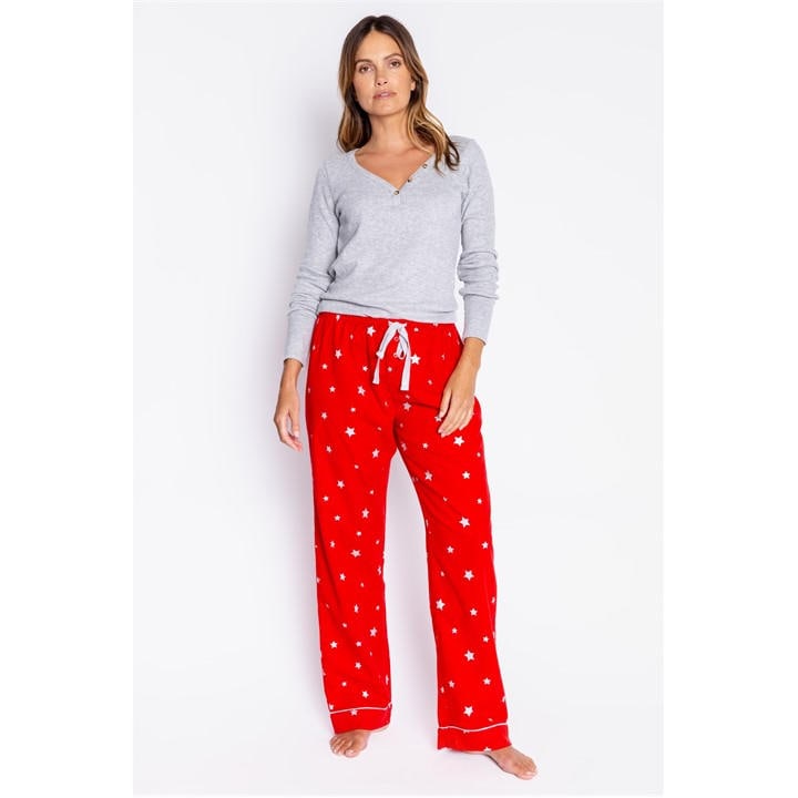 Pj Salvage Women's Red Starry Pant in Size 8, Sports Direct