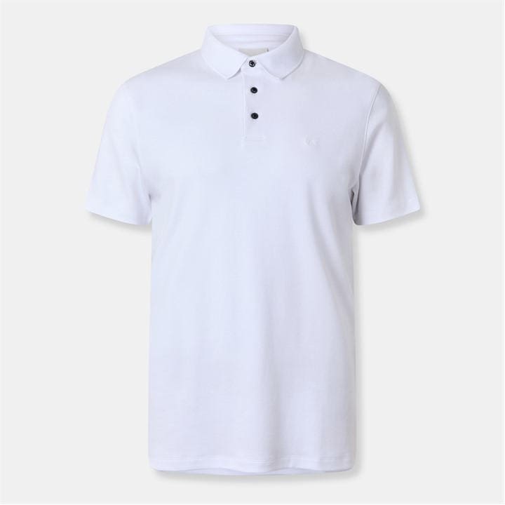 Calvin Klein Jeans Men's White Short Sleeve Polo Shirt in Size M, Sports Direct