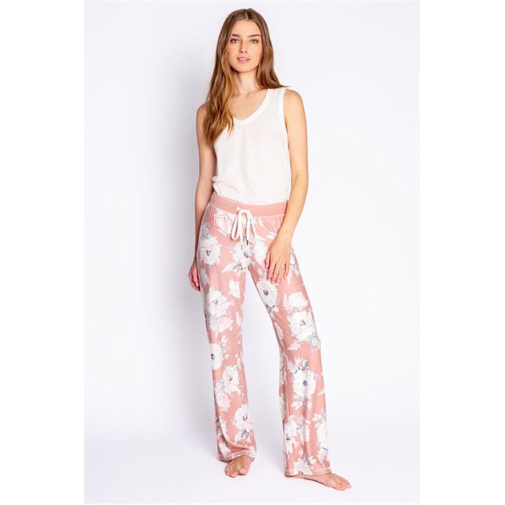 Pj Salvage Women's Pink Floral Pant in Size 8, Sports Direct