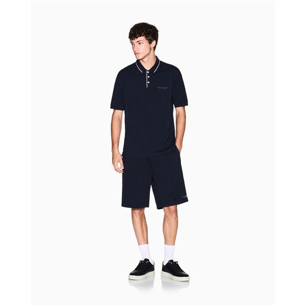 Deep Navy - Armani Exchange - Men's Short Sleeve Polo Shirt