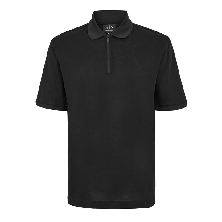 Armani Exchange Men' Black Short Sleeve Polo Shirt in Size S, Sports Direct