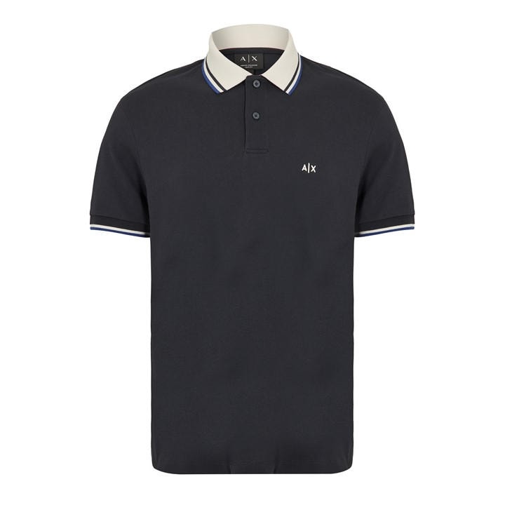 Armani Exchange Men's Blue Short Sleeve Polo Shirt in Size L, Sports Direct