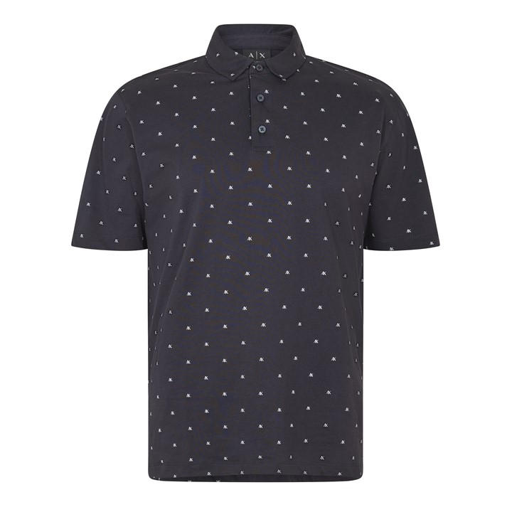 Armani Exchange Men's Blue Short Sleeve Polo Shirt in Size XL, Sports Direct